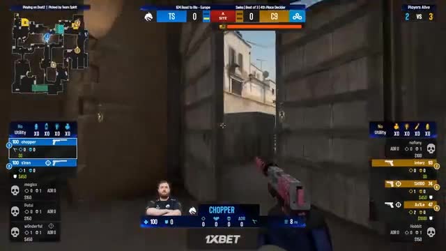 [IEM Road to Rio Europe A] C9 vs Spirit - 4th place competition BO3 highlights l CSGO