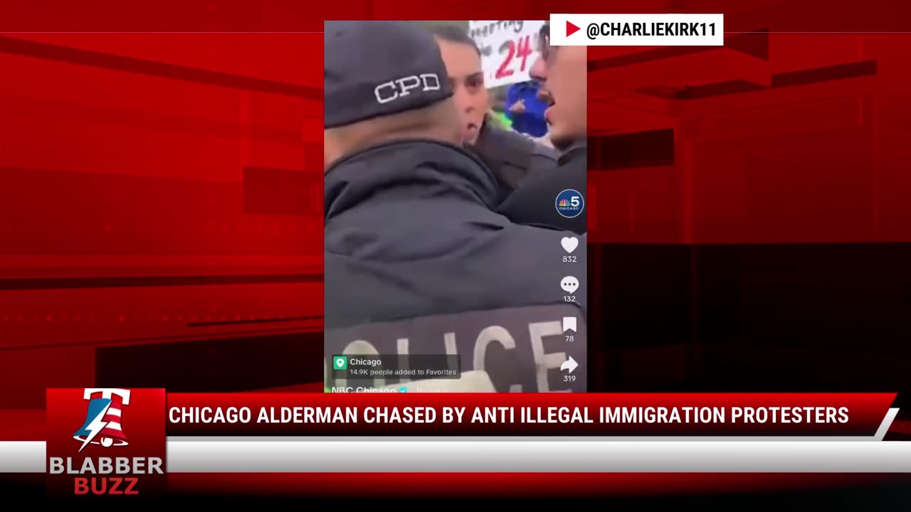 Chicago Alderman Chased By Anti Illegal Immigration Protesters