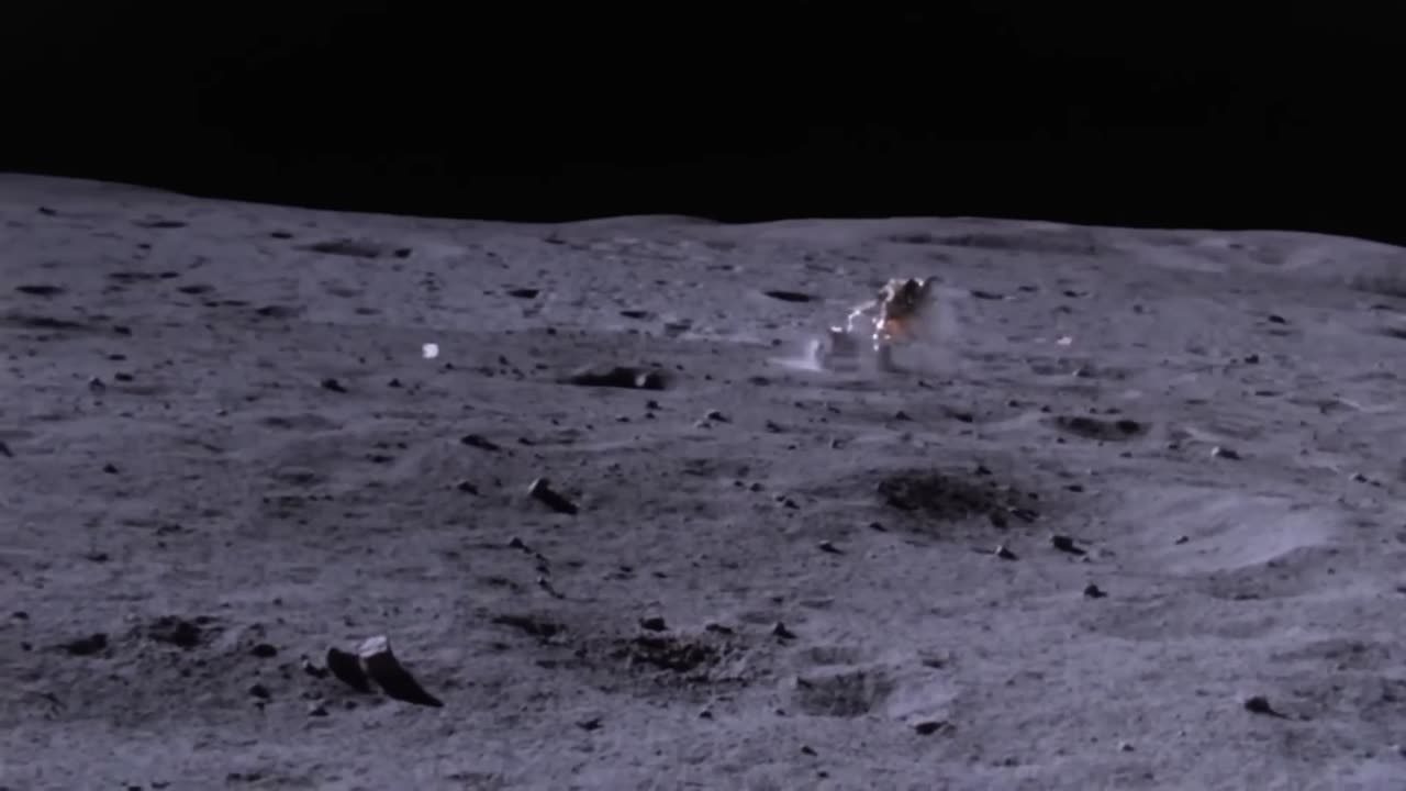 4K - Lunar rover vehicle on Moon - 1969