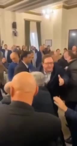 The brawl took place in the Georgian parliament