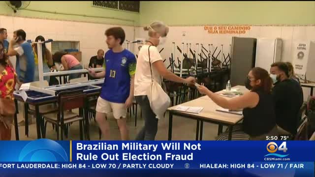 Brazilian Military Will Not Rule Out The Possibility Of Election Fraud