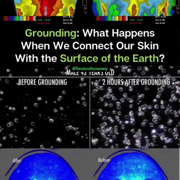 Walk on the grass with bare feet