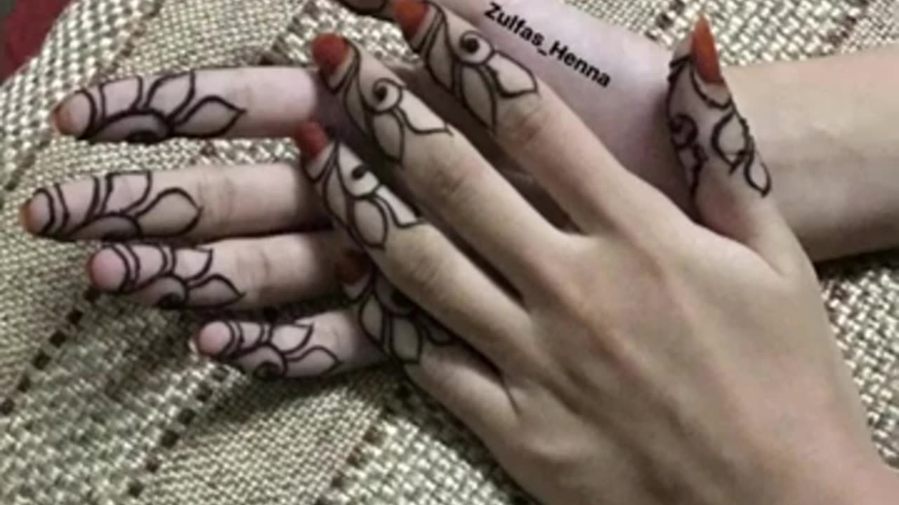 Most easy for finger tip mehndi design_How to make easily finger mehndi desighn
