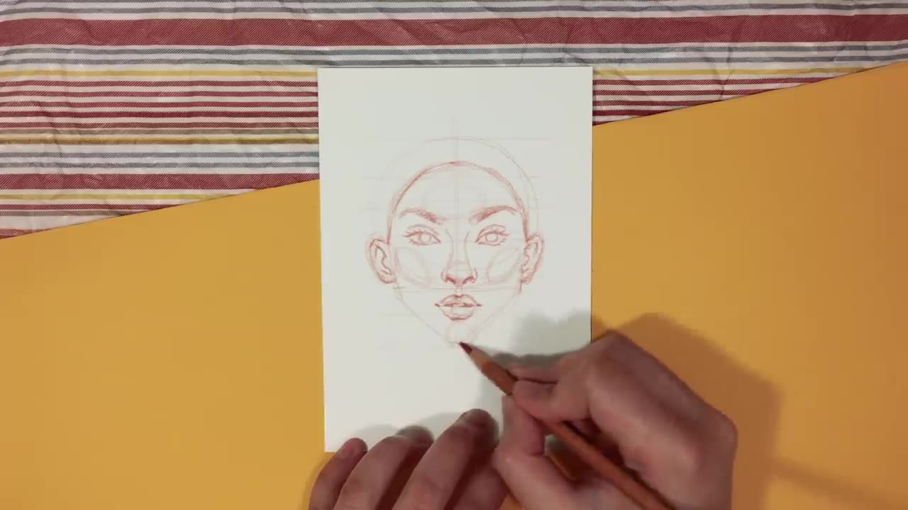 how to draw faces, eyes, nose, mouth | tutorial