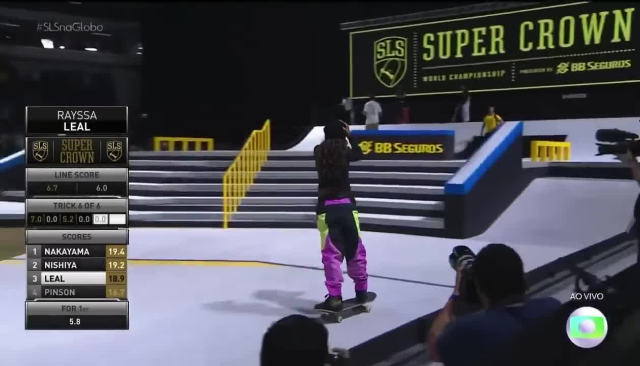 Manobra que consagrou Rayssa Leal campeã do mundo na Street League de Skate 2022