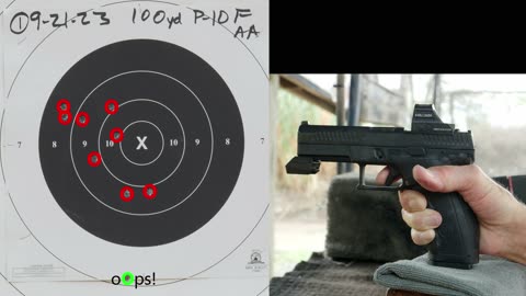 2023-9-21 P-10F at 100 yards, a good day