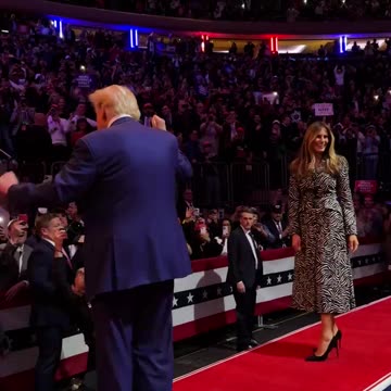 President Donald J. Trump doing his dance at MSG!