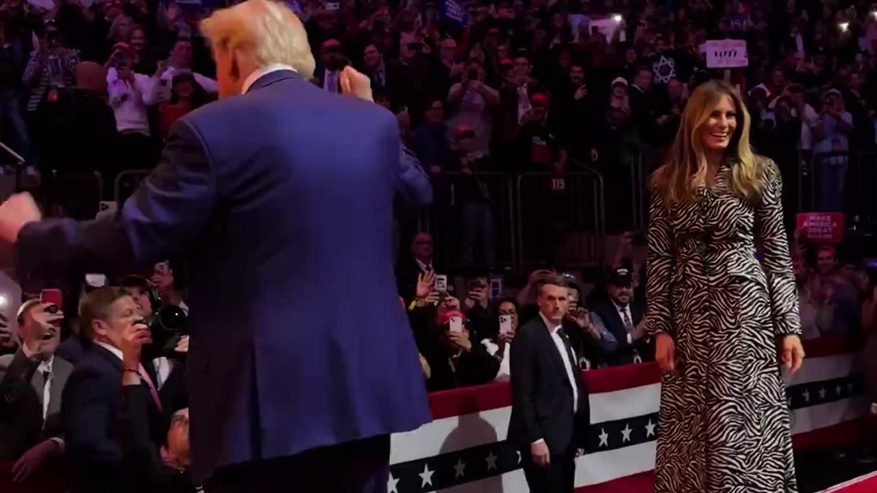 President Donald J. Trump doing his dance at MSG!