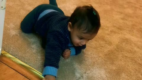 Crawling baby