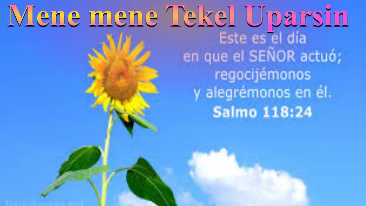 MENE MENE TEKEL UPARSIN _ Devocional