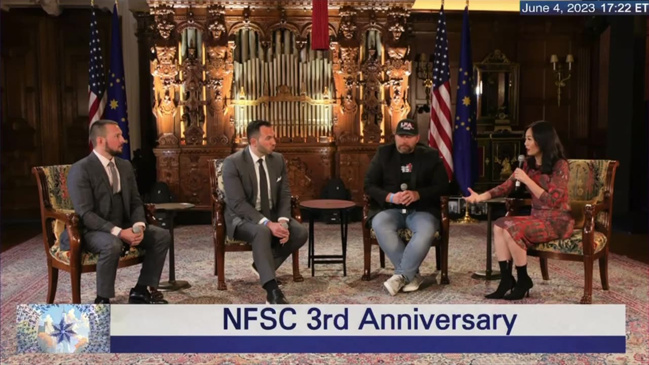 Ryan Matta talks about Miles Guo at NFSC 3rd anniversary. #freemilesguo #ryanmatta #nfsc