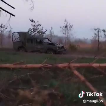 Ukrainian soldier recording UAF vehicles destroyed