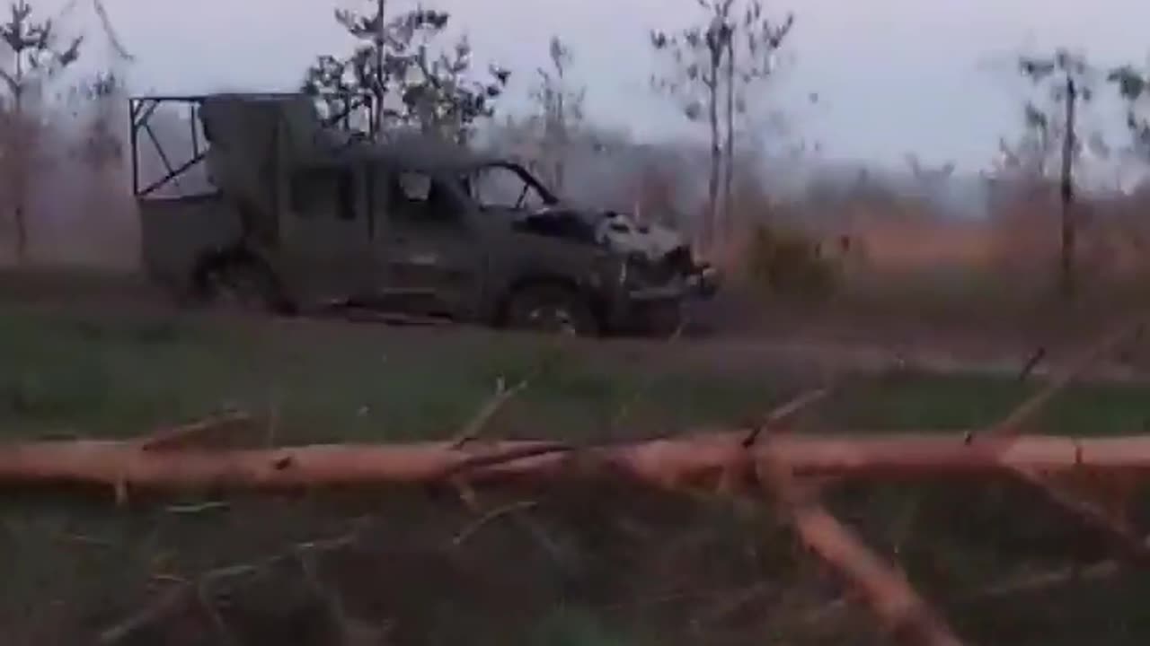 Ukrainian soldier recording UAF vehicles destroyed