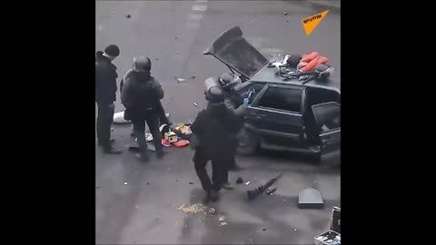 Vid: Kazakhstan in Utter Civil Unrest Chaos Destruction