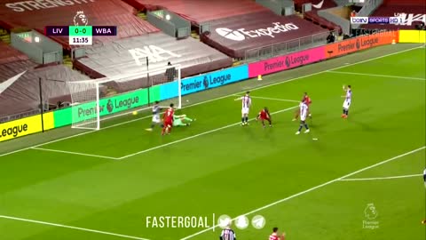 liverpool vs Albion 1/0 sqdio mani goal