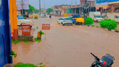 Rain effect in Jaipur