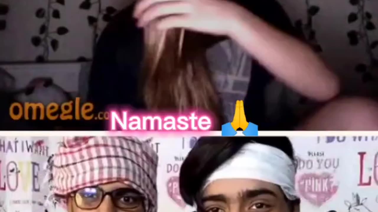 Cute girl prank For Omegle 😂😂😂 #omegle #funnyvideo