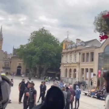 Muslim Defense League patrolling Peterborough town centre