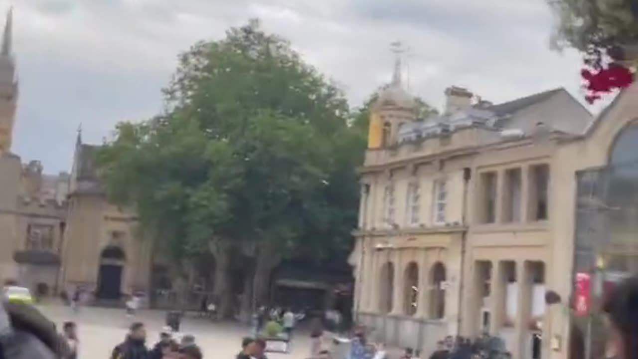 Muslim Defense League patrolling Peterborough town centre