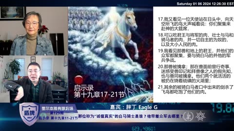 #盾牌 129 #启示录 十九11-21：那位称为“诚信真实”的白马骑士是谁？他带着众军去哪里？