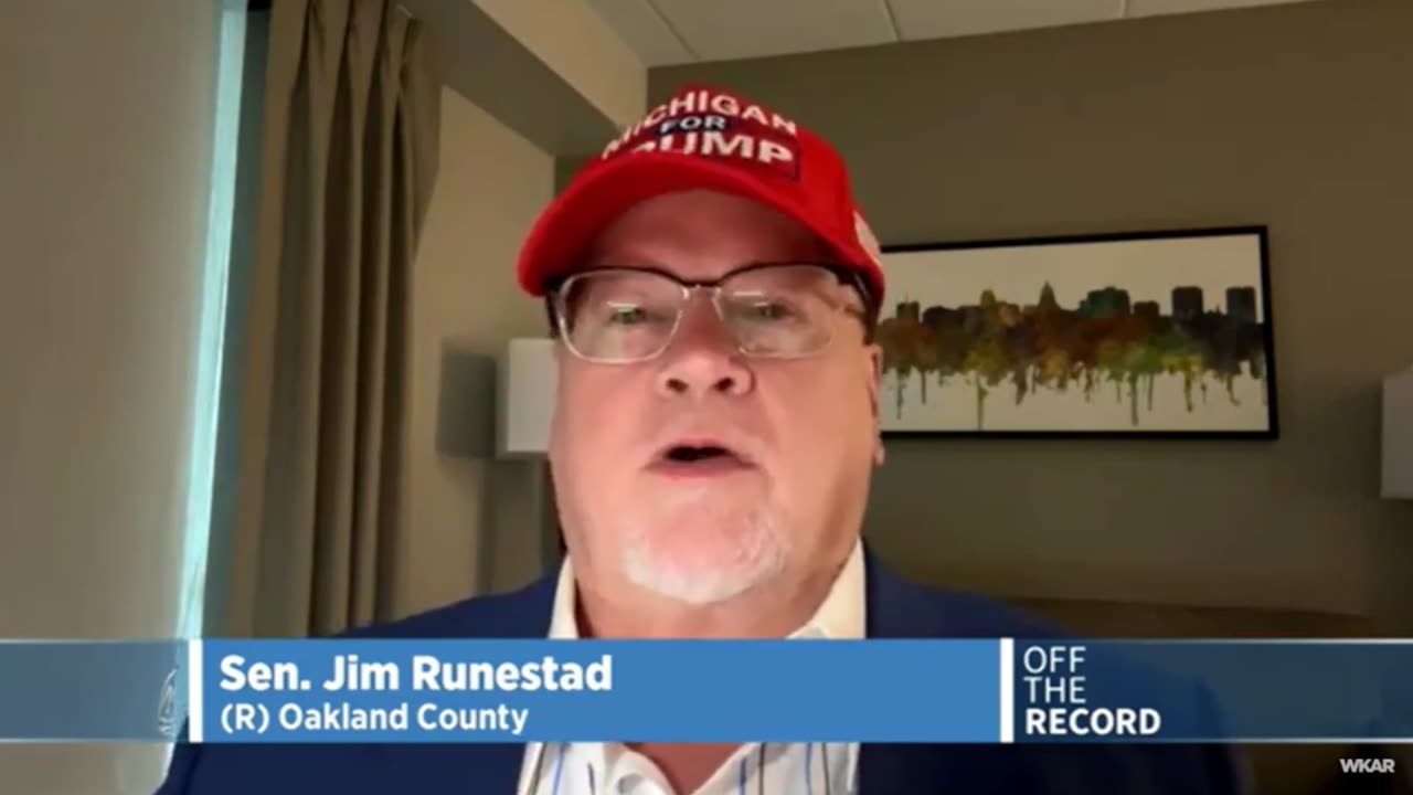 Michigan State Senator Jim Runestad on the PBS show Off the Record 7 19 2024