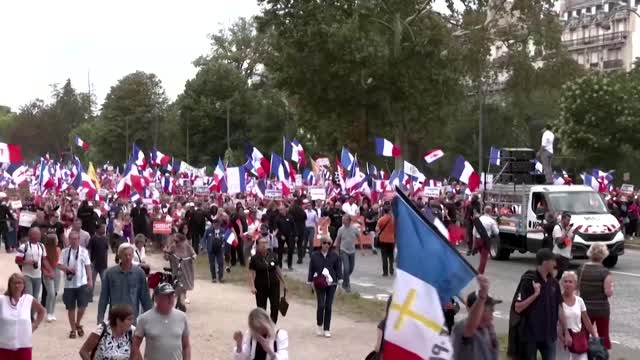 Thousands march against COVID pass in Paris