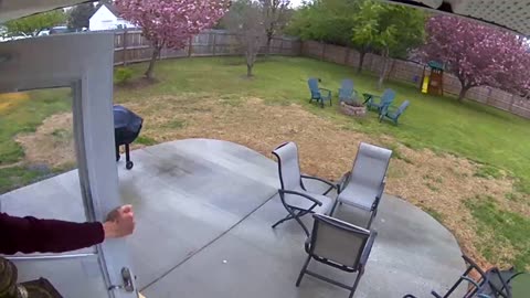 Crazy wind storm creates poltergeist-like scene