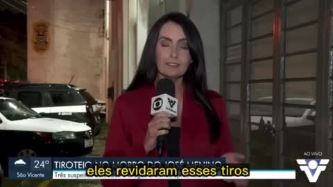 REPENTINITIS VACUNAL A UNA PERIODISTA QUE CAE AL SUELO MIENTRAS REALIZABA UN REPORTAJE