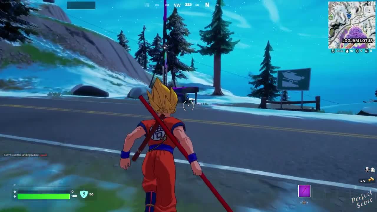 Land at Logjam Lotus then Climb to the Highest Point in Shifty Shafts - Fortnite Dragon Ball Quests