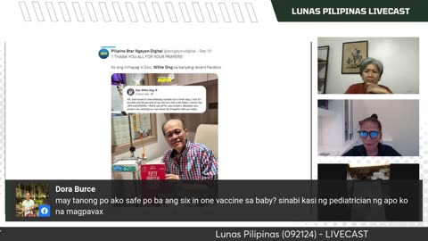 Dr. Marivic Responds to Audience Questions on 6-in-1 Vaccine for Babies | Lunas Pilipinas - 092124