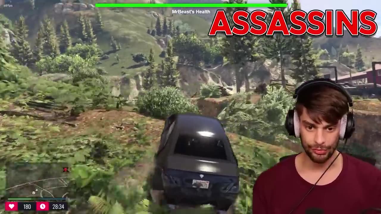 100 assassin's vs 100 real peoples in GTA v 5