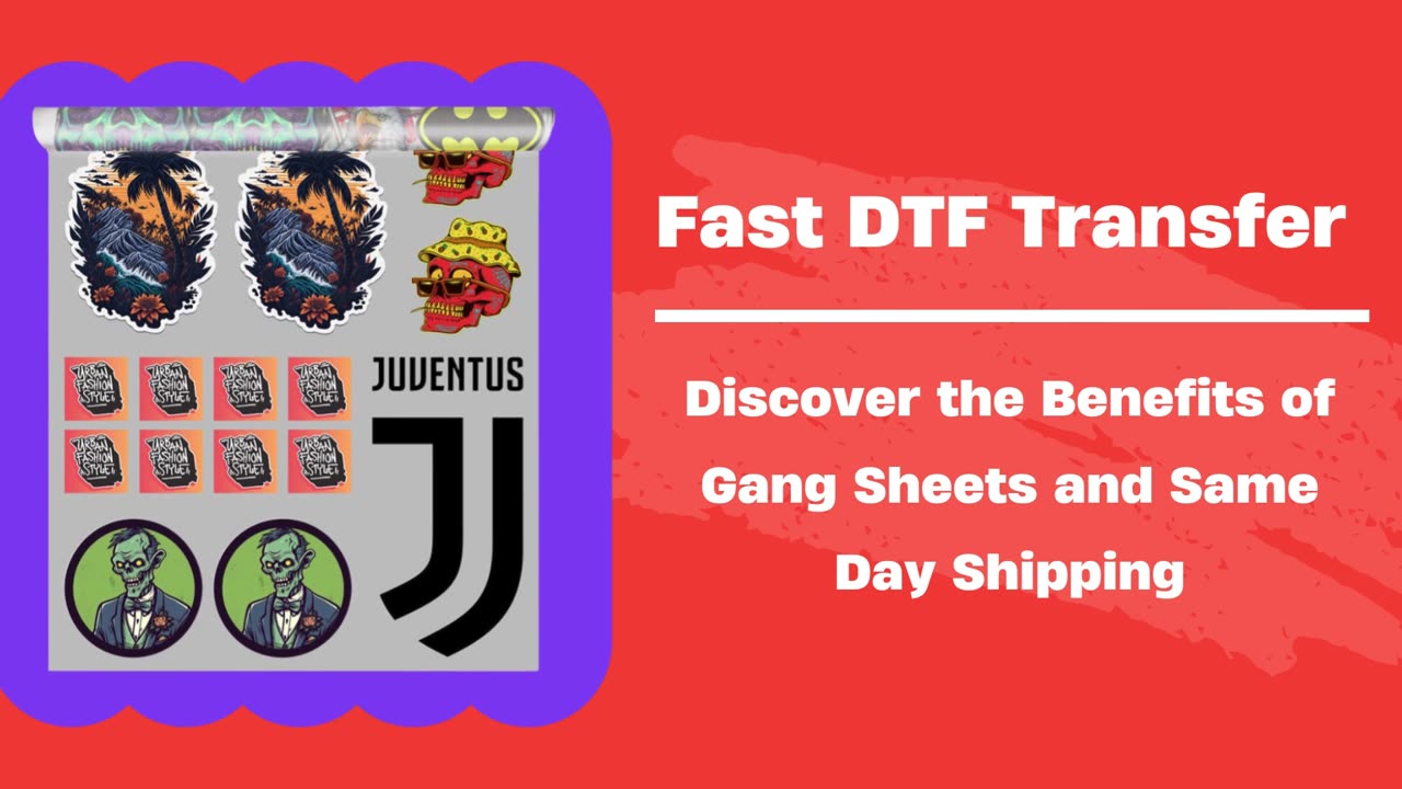 Boost Your Printing Game: DTF Gang Sheets & Rapid Shipping!