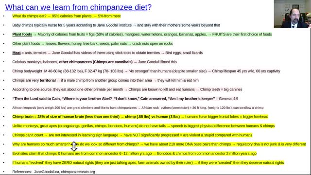 What can we learn from chimpanzee diet? About health