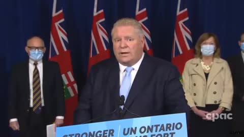 Doug Ford Announces March 1st Ontario will remove Passports NOT Masks
