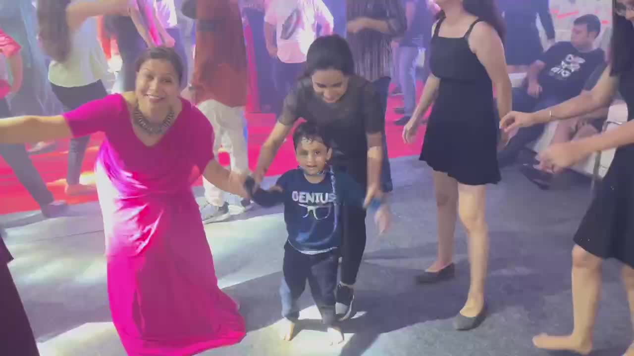 My little one dancing