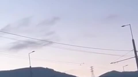 The moment of destruction of a Ukrainian drone near Novorossiysk.