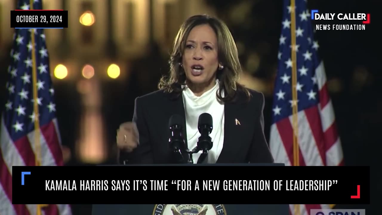 Kamala Harris Says It's Time "For A New Generation Of Leadership"