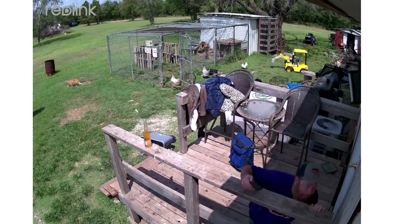 Husband Surprised With Inflatable Chicken Suit