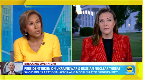 Biden calls Putin’s talk of nuclear use ‘irresponsible’ l GMA