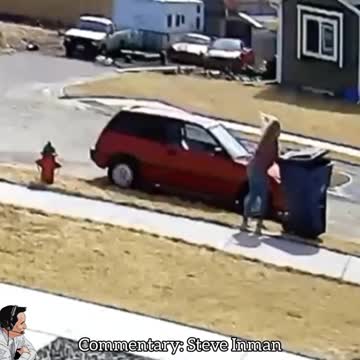 Mom vs Trashcan
