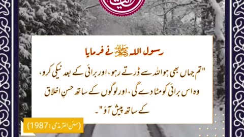 SAYINGS OF HOLY PROPHET MUHAMMADﷺ - حدیث نبویﷺ - Hadis-e-Nabviﷺ