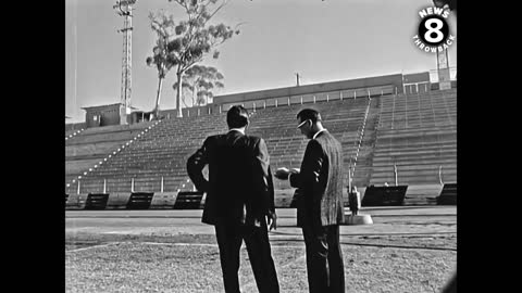 Los Angeles Chargers officials tour Balboa Stadium in San Diego 1961