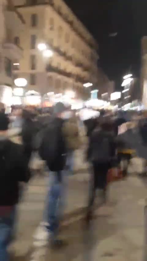 Balboa, Spain vaccine passport protests Nov. 27, 2021