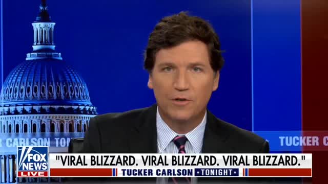 Tucker Carlson - "Viral Blizzard called Omicron" 😂 🤣 😆