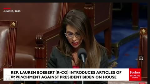 Loren Boebert introduces articles of impeachment for Joe let's go Brandon Biden