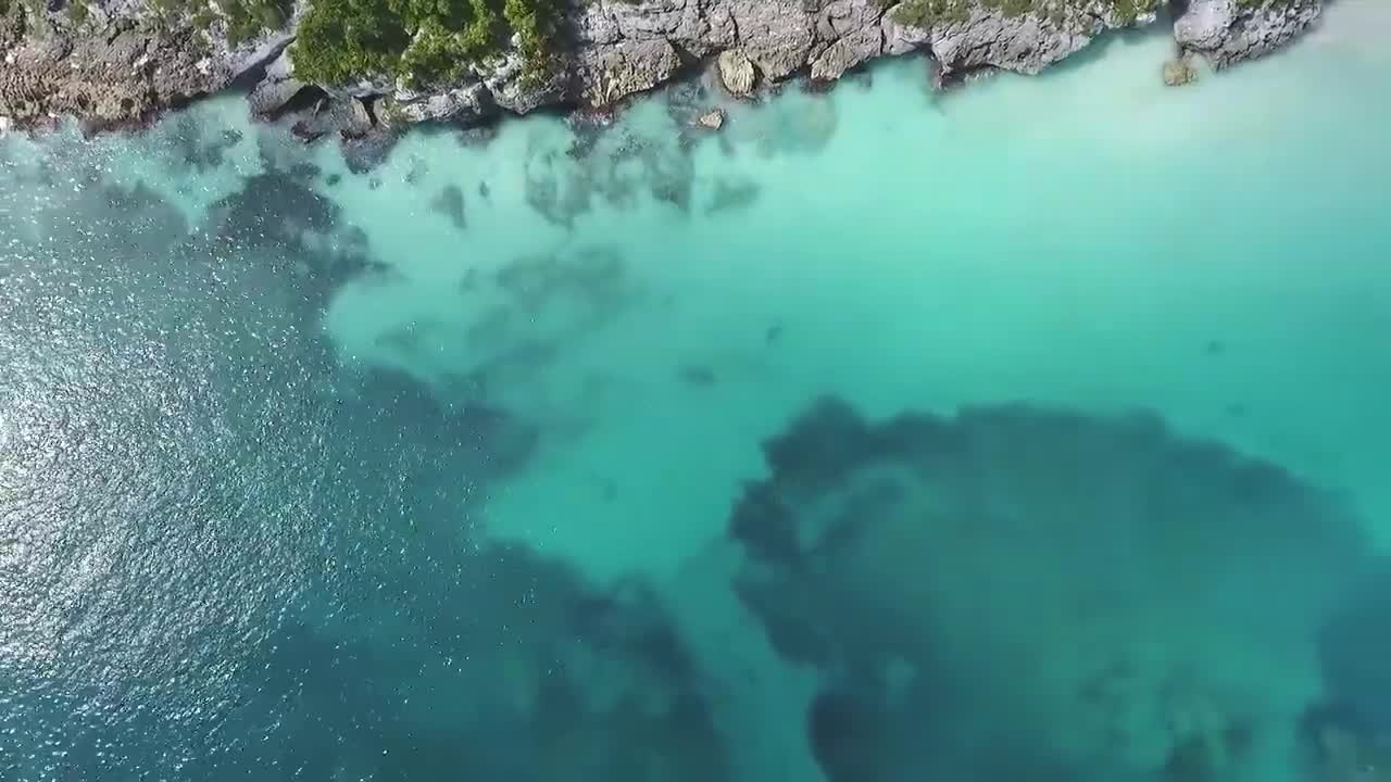 Beautiful sea in bird's eye view