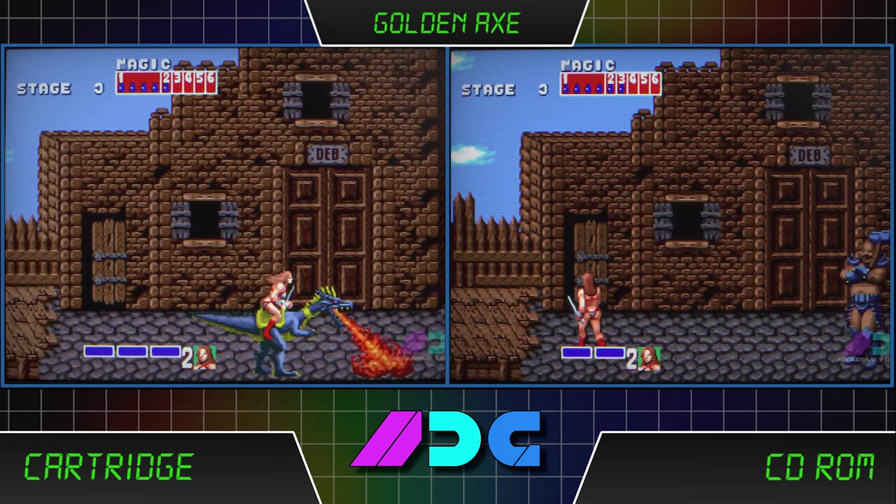 Golden Axe MD #Vs Golden Axe CD #LongPlay #Comparison