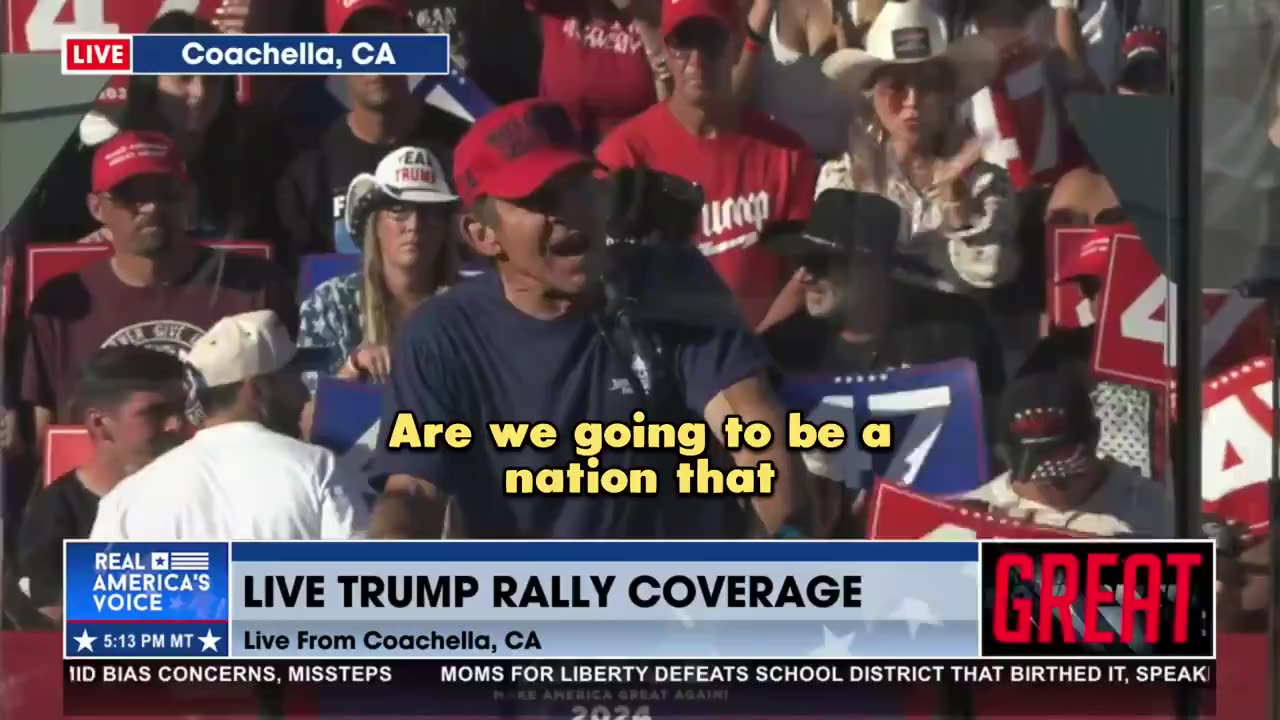 Dennis Quaid just publicly endorsed Trump at the Coachella, CA rally