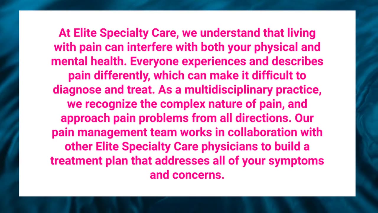 Elite Specialty Care - Certified Back Pain Management in Clifton, NJ