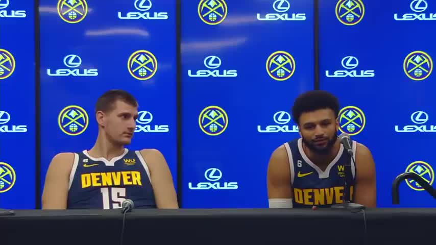 Nikola Jokic & Jamal Murray Talk Chemistry, New Look Nuggets & More #NBAMediaDay